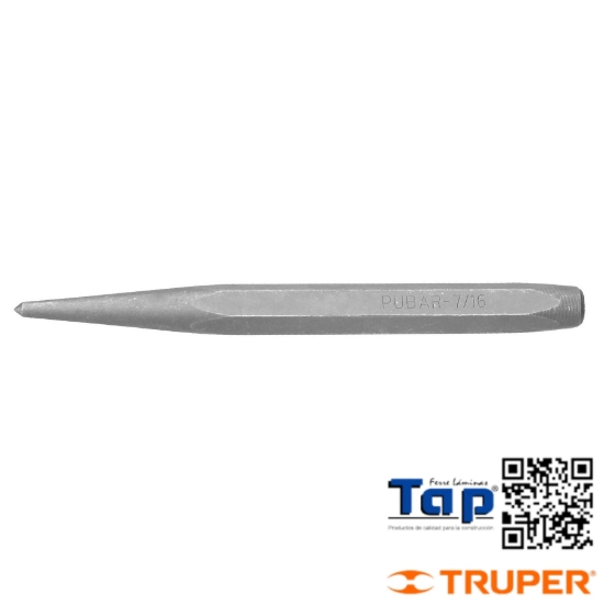 Imagen de PUNZON 011 7/16" P BARRENAR LARGO 5-1/4" TRUPER