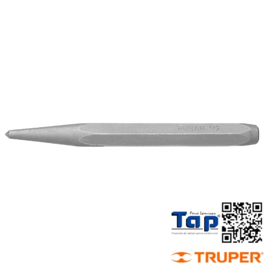 Imagen de PUNZON 013 1/2" P BARRENAR LARGO 137 5-1/2" TRUPER