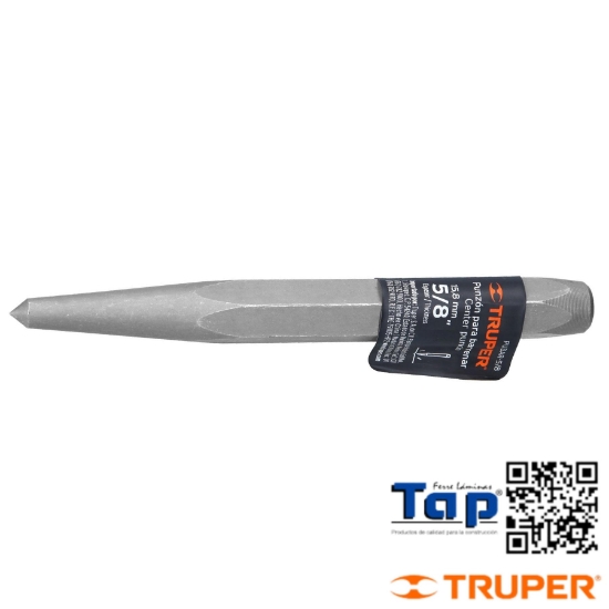 Imagen de PUNZON 015 5/8" P BARRENAR LARGO 153 6-1/8" TRUPER