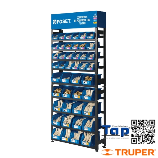 Imagen de RACK C CONEXIONES P MANGUERA PP FOSET
