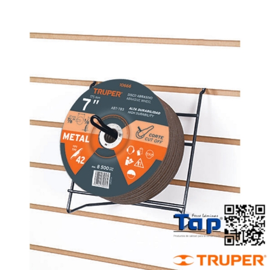 Imagen de RACK P DISCOS ABRASIVOS 7 Y 225 9" TRUPER