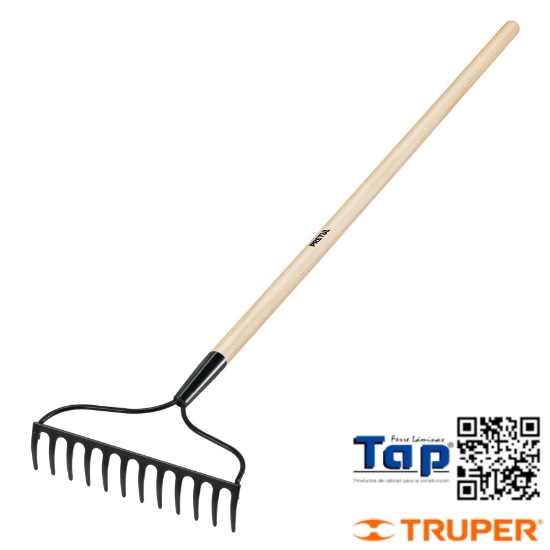 Imagen de RASTRILLO JARDINERO 12 DIENTES PRETUL