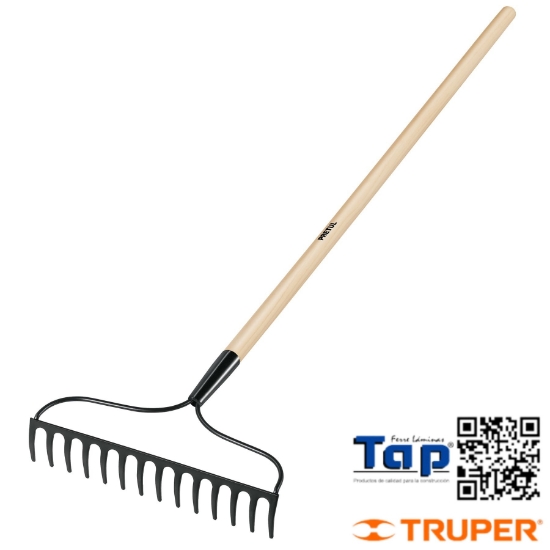 Imagen de RASTRILLO JARDINERO 14 DIENTES PRETUL