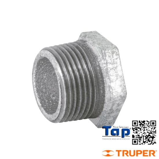 Imagen de REDUCCIÓN BUSHING ACERO GALVANIZADO 019 3/4"X013 1/2" FOSET