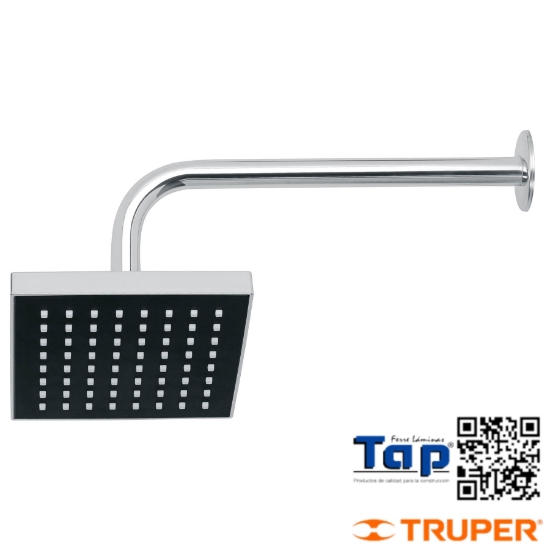 Imagen de REGADERA CUA 150 6" ACA CROMO C BRAZO FOSET