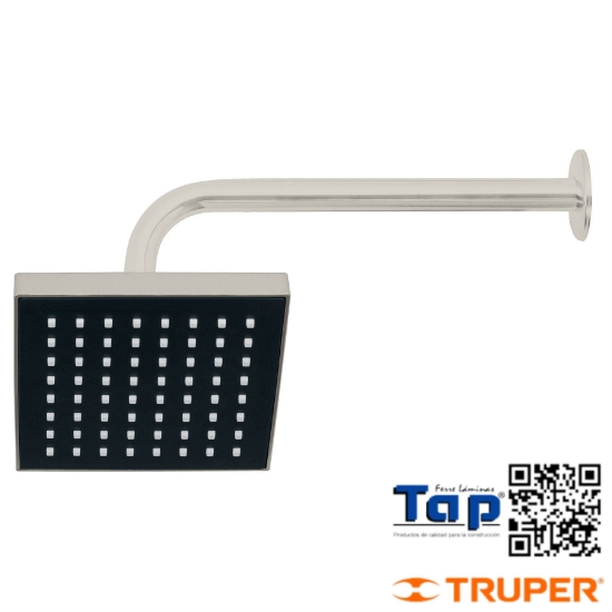 Imagen de REGADERA CUA 150 6" ACA SATIN C BRAZO FOSET