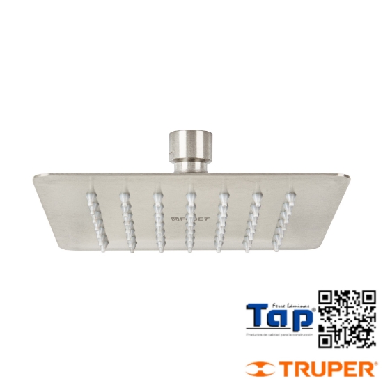 Imagen de REGADERA CUA 150 6" ACERO INOX SIN BRAZO SATIN TUBIG