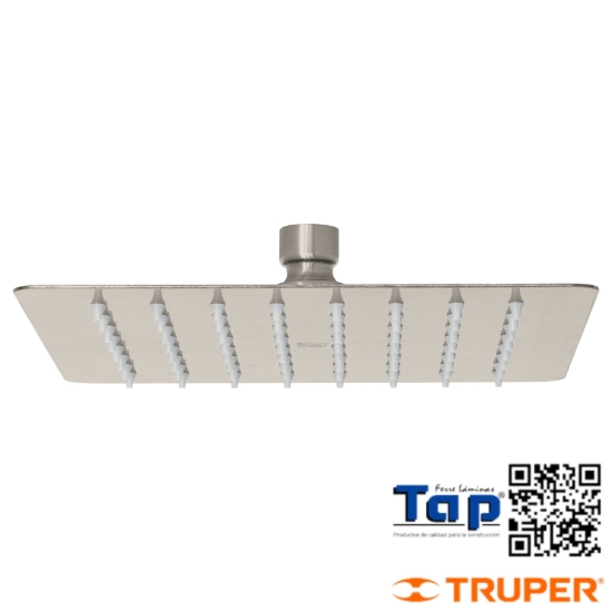 Imagen de REGADERA CUA 200 8" ACERO INOX SIN BRAZO SATIN TUBIG