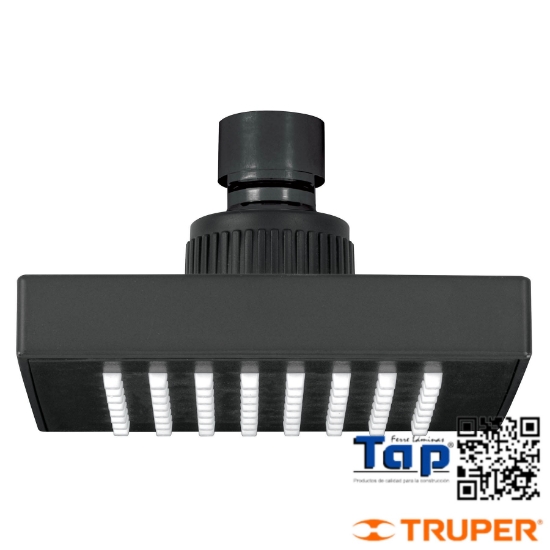 Imagen de REGADERA CUA ABS 100 4" ACA NEGRO MATE SIN BRAZO FOSET