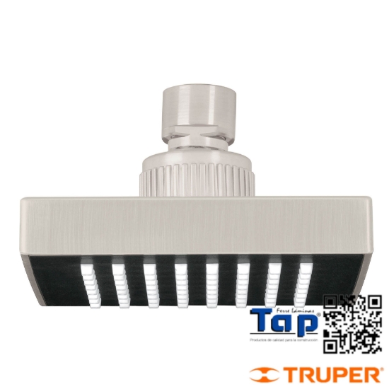 Imagen de REGADERA CUA ABS 100 4" ACA SATIN SIN BRAZO FOSET