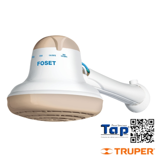 Imagen de REGADERA ELECTRICA 4 TEMPERATURAS 6-1/2" BEIGE FOSET