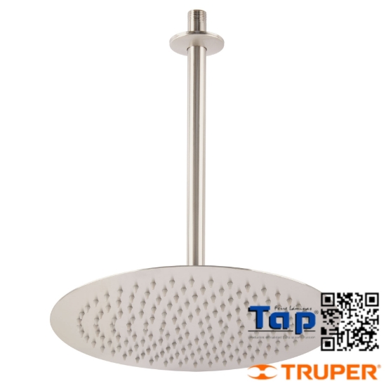 Imagen de REGADERA SATIN 300 12" PLATO REDONDO DELGADO C BRAZO FOSET