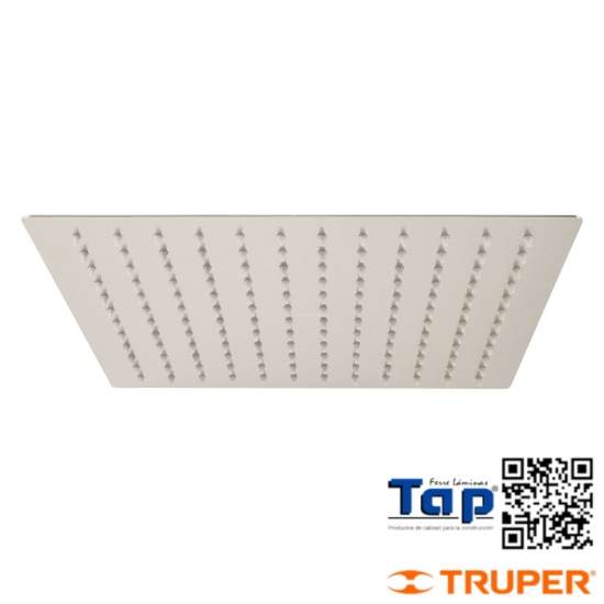Imagen de REGADERA SATIN 300 12"PLATO CUADRADO DELGADO SIN BRAZO FOSET