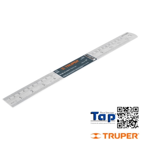 Imagen de REGLA 30 CM ACERO INOXIDABLE TRUPER