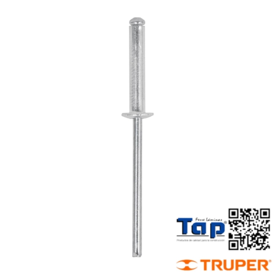 Imagen de REMACHES 003 1/8"X013 1/2" ALU ALA 006 1/4" BOL 50