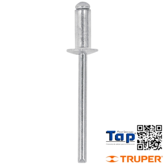 Imagen de REMACHES 004 3/16"X003 1/8" ALU ALA 009 3/8" BOL 50