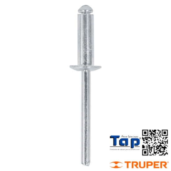 Imagen de REMACHES 004 3/16"X013 1/2" ALU ALA 009 3/8" BOL 50
