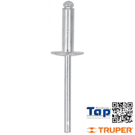 Imagen de REMACHES 004 3/16"X013 1/2" ALU ALA 17/32" BOL 50