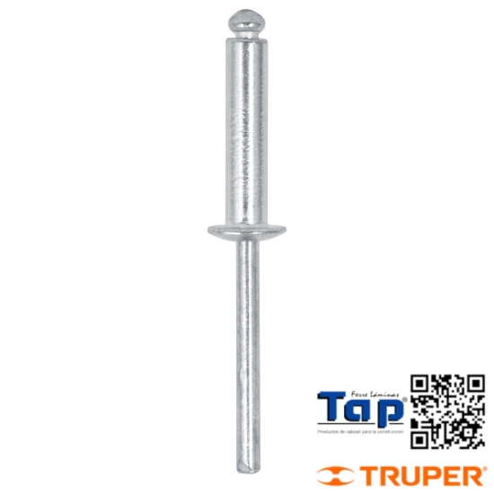 Imagen de REMACHES 004 3/16"X015 5/8" ALU ALA 009 3/8" BOL 50