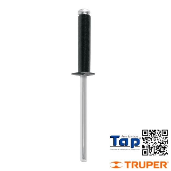 Imagen de REMACHES 004 5/32"X013 1/2" NEGROS ALU ALA 008 5/16" BOL 50