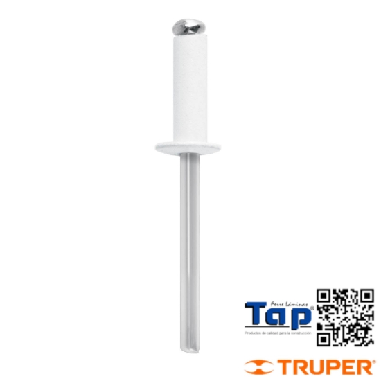 Imagen de REMACHES 005 3/16"X013 1/2" BLANCOS ALU ALA 009 3/8" BOL 50