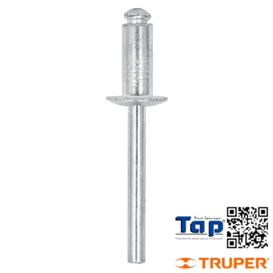 Imagen de REMACHES 006 1/4"X009 3/8" ALU ALA 013 1/2" BOL 50