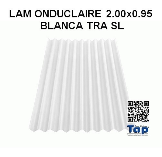 Imagen de LAM ONDUCLAIRE 2.00x0.95 BLANCA TRA SL