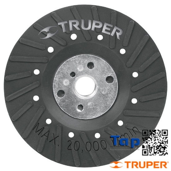 Imagen de RESP P DISCOS LIJA 113 4-1/2" EJE 015 5/8"-11 TRUPER