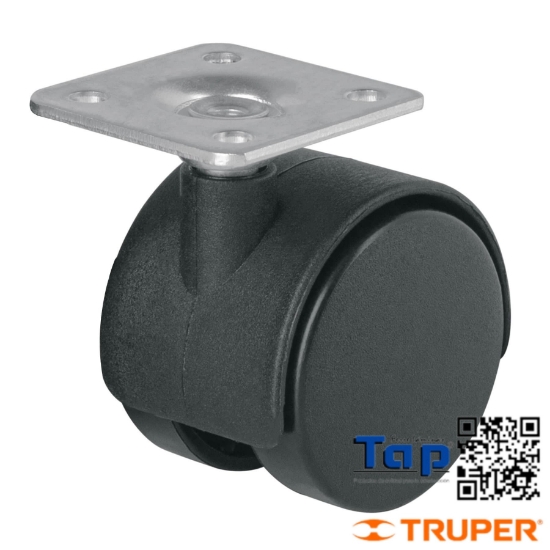 Imagen de RODAJA T YOYO 40 MM C PLACA SIN FRENO FIERO