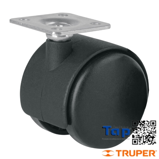 Imagen de RODAJA T YOYO 50 MM C PLACA SIN FRENO FIERO