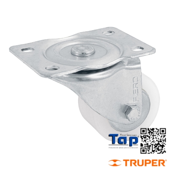 Imagen de RODAJA DE POLIETILENO 062 2-1/2" PLACA GIRATORIA C BALERO
