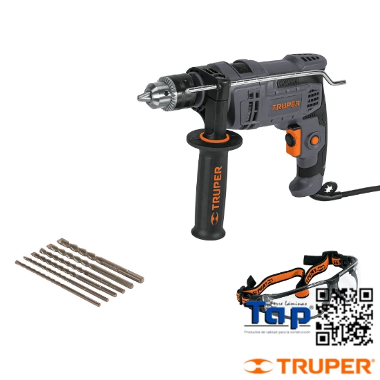 Imagen de ROTOMARTILLO 013 1/2"  700 W 6 BROCAS Y LENTE SEGURIDAD
