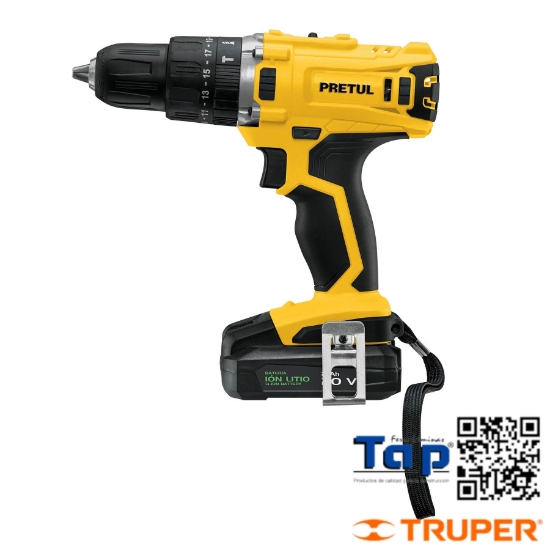 Imagen de ROTOMARTILLO INALÁMBRICO 013 1/2" 20 V PRETUL