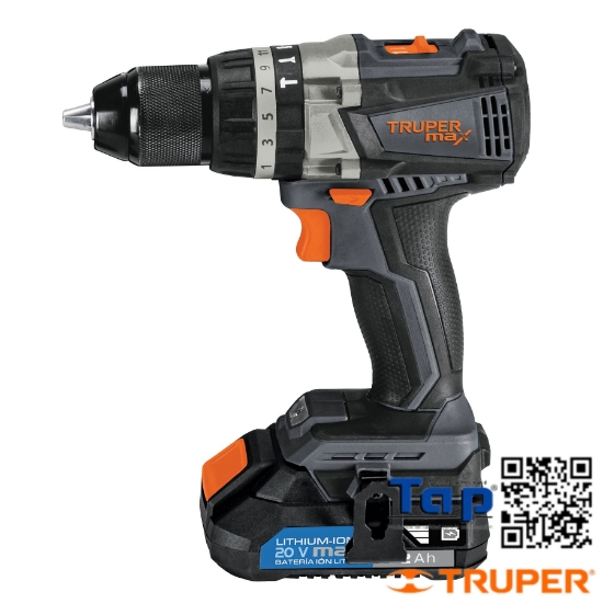 Imagen de ROTOMARTILLO INALAMBRICO 013 1/2" 20 V TRUPER MAX