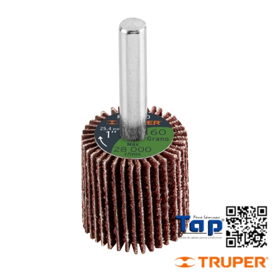 Imagen de RUEDA FLAP 025 1" GRANO  60 TRUPER