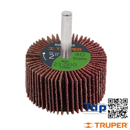 Imagen de RUEDA FLAP 050 2" GRANO  80 TRUPER
