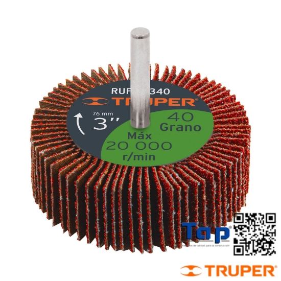 Imagen de RUEDA FLAP 075 3" GRANO  60 TRUPER
