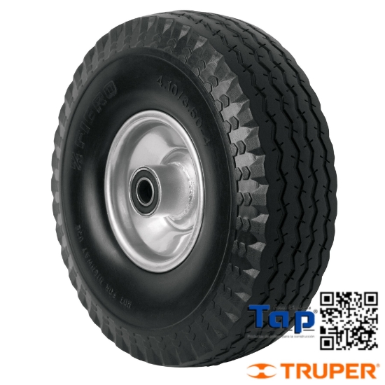 Imagen de RUEDA IMPONCHABLE 250 10" P EJE CENTRAL TRUPER