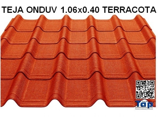Imagen de TEJA ONDUV 1.06x0.40 TERRACOTA