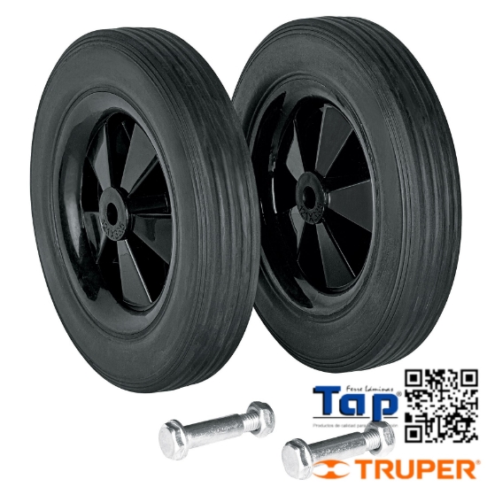 Imagen de RUEDAS 034 1-3/8" P COMPRESORES GRUPO 3 2 pzas TRUPER