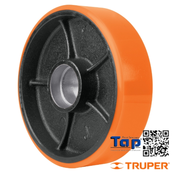 Imagen de RUEDAS P PATIN TRASPALETA 2.5 TON PAT-2.5PU 2 pzas TRUPER