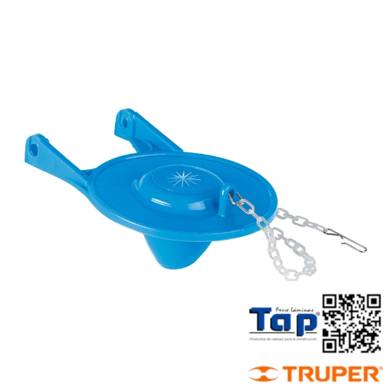 Imagen de SAPO 075 3" PVC P WC AZUL C CADENA  PCO FOSET