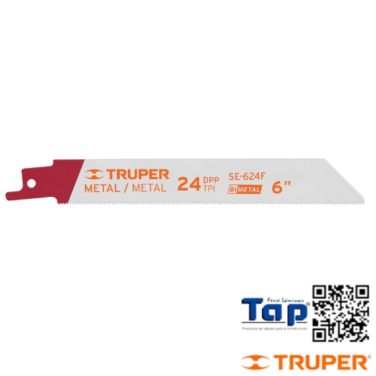Imagen de SEGUETAS SIERRA SABLE 150 6" 24 DPP P METAL BLISTER C 2