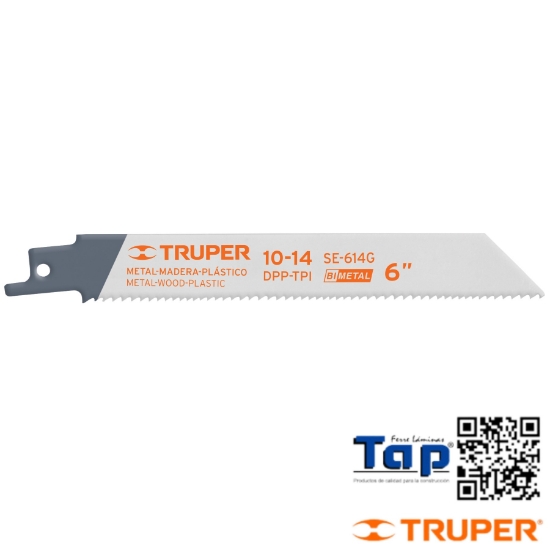 Imagen de SEGUETAS SIERRA SABLE 150 6"10-14 DPP USO GENERAL BLISTER C2