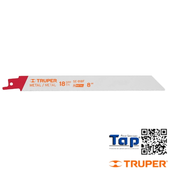 Imagen de SEGUETAS SIERRA SABLE 200 8" 18 DPP P METAL BLISTER C 2