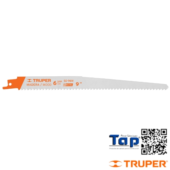 Imagen de SEGUETAS SIERRA SABLE 225 9"  6 DPP P MAD BLISTER C 2