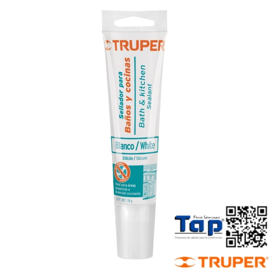 Imagen de SELLADOR BLANCO P BAÑOS Y COCINAS  85 G TRUPER
