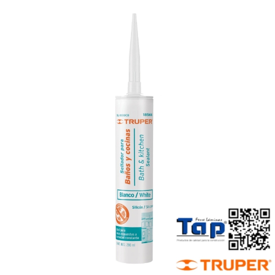 Imagen de SELLADOR BLANCO P BAÑOS Y COCINAS 280 ML TRUPER