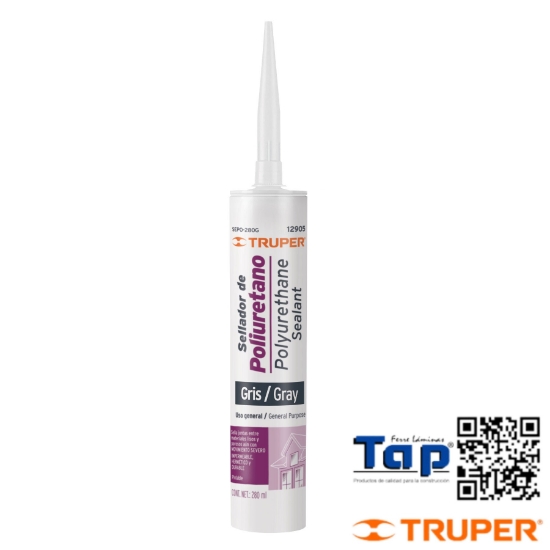 Imagen de SELLADOR POLIURETANO 280 ML GRIS TRUPER