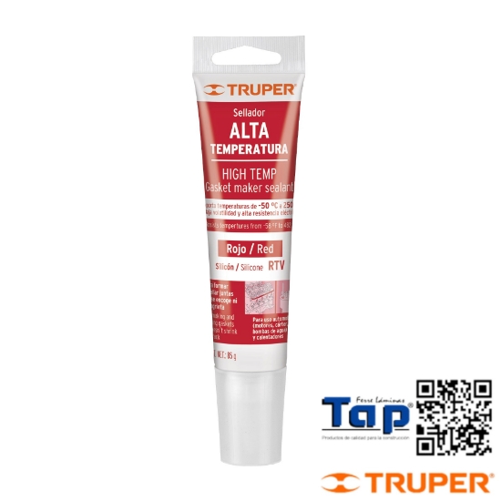 Imagen de SELLADOR SILICON ROJO P ALTAS TEMPERATURAS 85 G